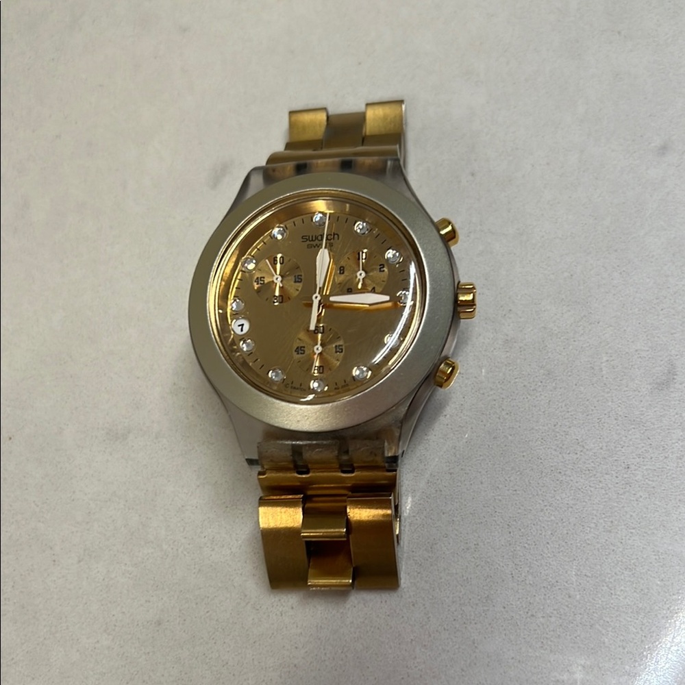 Swatch Gold and Silver Dress Watches